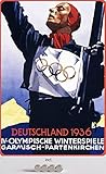  Blechschild 20x30cm gewölbt incl. 4 Magneten Winterspiele 1936 Deutschland Garmisch-Partenkirchen Deko Geschenk Schild