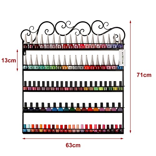 Organizer a 5 ripiani in metallo per esposizione