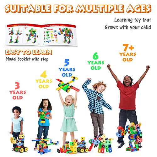 image for Jasonwell STEM Toys Building Blocks - 168 PCS Educational Construction