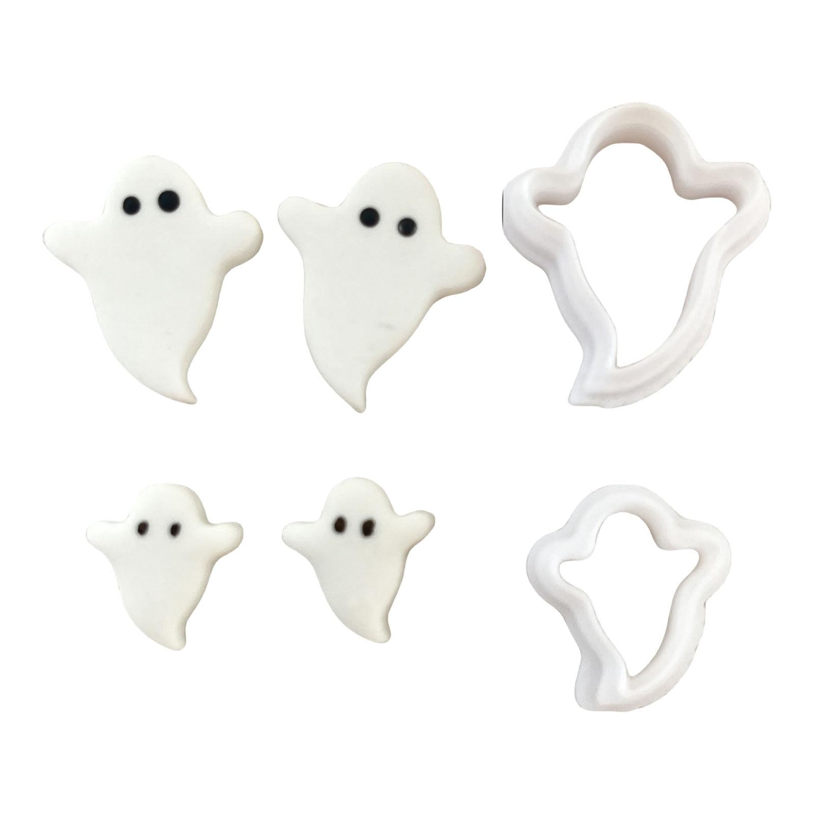 HUANGING Halloween Themed Clay Cutter for Clay Earrings Making, Halloween Earring Cutter Set Earring Molds Art and Craft Enthusiasts