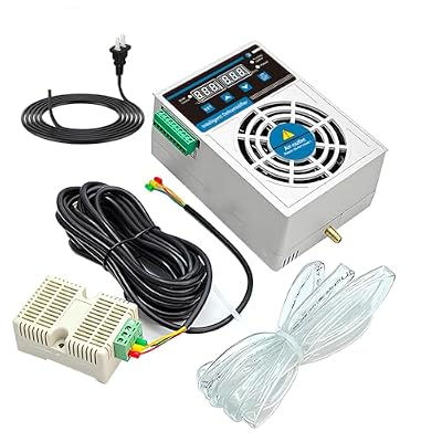 Grow Tent Dehumidifier, Smart Temperature and Humidity Controller, Auto Dehumidification Kit for Safes/Cabinets/Electric Box/Closets, Auto Shut Off