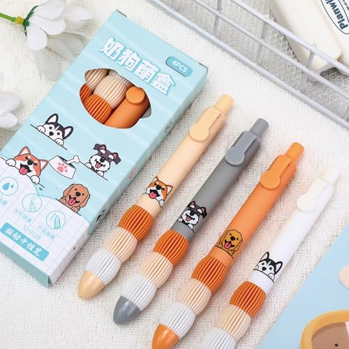 MOZXIRZ Set 4 Bolígrafos Retráctiles de Gel Tinta Negra miniatura 2