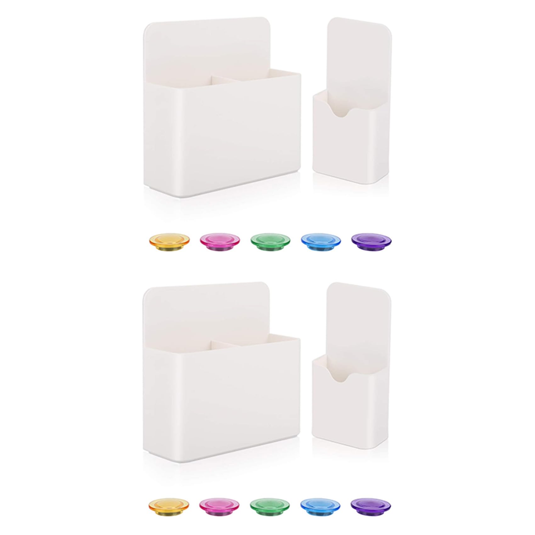 Jnchdghwa Magnetic Dry Erase Marker Holder,4 Pack Magnet Pen Pencil Cup Storage Holders Organizer for Whiteboard Desk