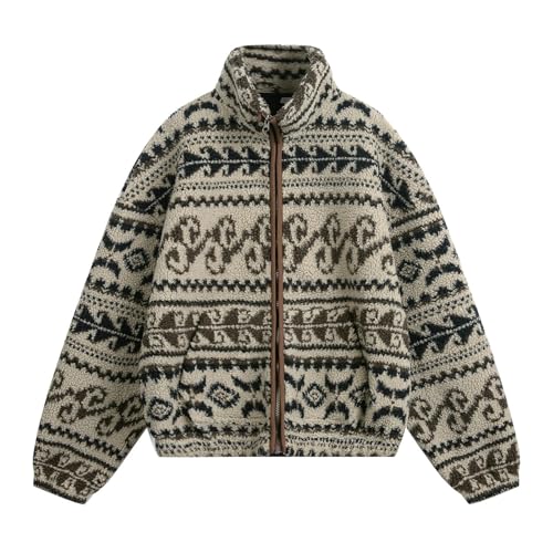 Veste décontractée homme en polaire chaude avec ouverture avant protectrice