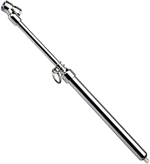 Badem10 Omega Araba Araç Tekerlek Bisiklet Metal Çubuklu Lastik Havası Ölçme Jakı Hava Basınç Ölçer Çubuklu EG6430