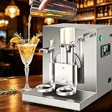 HaiZethonic Mezclador Té con Leche,Mezclador Bebidas Doble Taza,Máquina Eléctrica para Preparar Té con Leche,Mezclador Batidos Ajustable 1 a 120s,para Té/Jugo/Café Y Leche