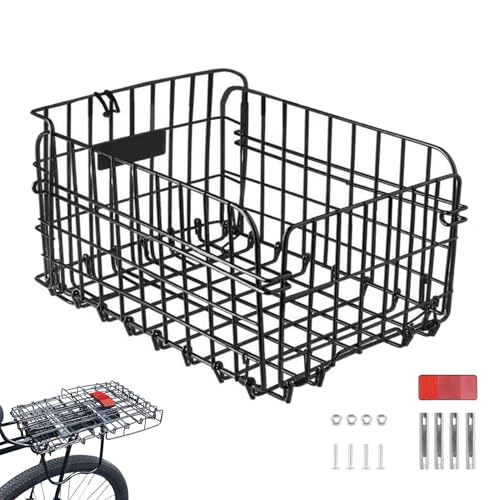 Cesta de bicicleta trasera plegable para equipaje, carreras, bicicletas de carretera, montaña y eléctricas,