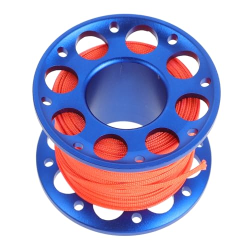 Carrete de buceo de aluminio ligero y cuerda resistente para surf
