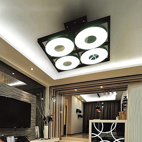 VYYAF Large Led Living Room Lamp Ceiling Rectangular Simple Modern Atmosphere Restaurant Lamp House Lamp Lamp Creative Lighting Creative Lighting Design Smart Color Lighting Fixture - Image 4