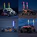 Ehaho 6FT Whip Lights for UTV ATV with Spring Base, Tripled Brighter Led Whip Light 3 Flags, Spiral Chasing Lighted Antenna Whip with APP & Remote Control for RZR SXS Can-Am