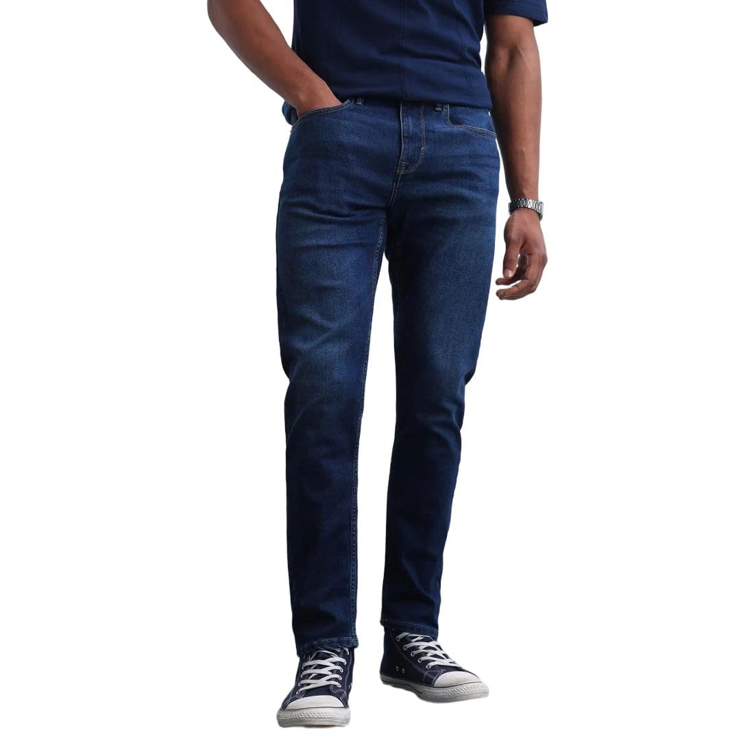 flying machine Men's Skinny Tapered Fit Jeans| Solid | Mid Rise | Stretchable | Jeans for Man-picture-16