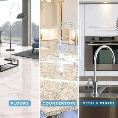 Stone Pro Marble and Granite Cleaning Kit – Premium Cleaning & Polishing Solution with Crystal Clean, Finishing Touch, & Cleanning Towels - Image 6