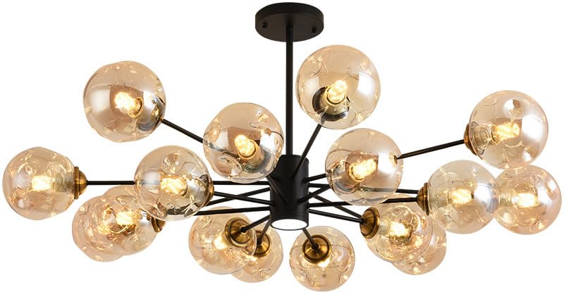 Lampe suspendue industrielle pour éclairer une grande table de salle à manger sombre