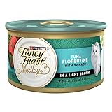 Purina Fancy Feast Wet Cat Food, Medleys Tuna Florentine With Garden Greens in a Delicate Sauce - (Pack of 24) 3 oz. Cans