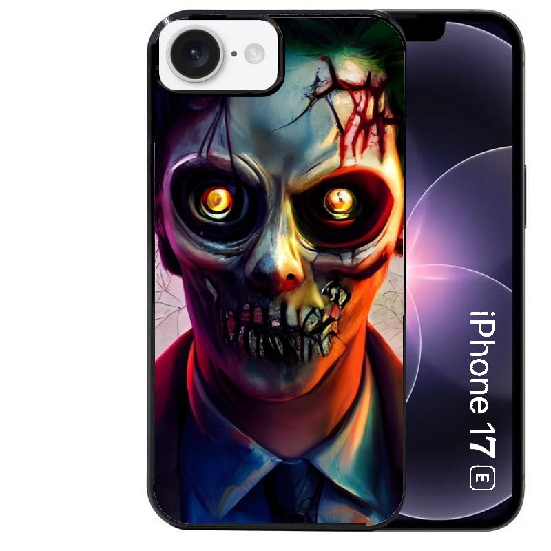 Taperso Coque Noire pour Iphone 17E et 16E Joker Manga et Zombie Walking Dead
