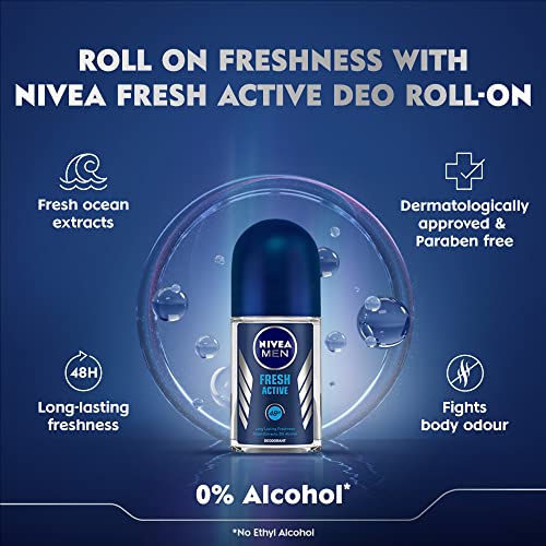 Nivea Fresh Active Deodorant Roll On For Men, 50ml WorldTamilchristiansThe Collections of
