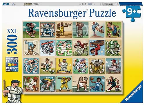 Ravensburger Awesome Athletes 300 Piece Jigsaw Puzzle for Kids - 12977 - Every Piece is Unique, Pieces Fit Together Perfectly