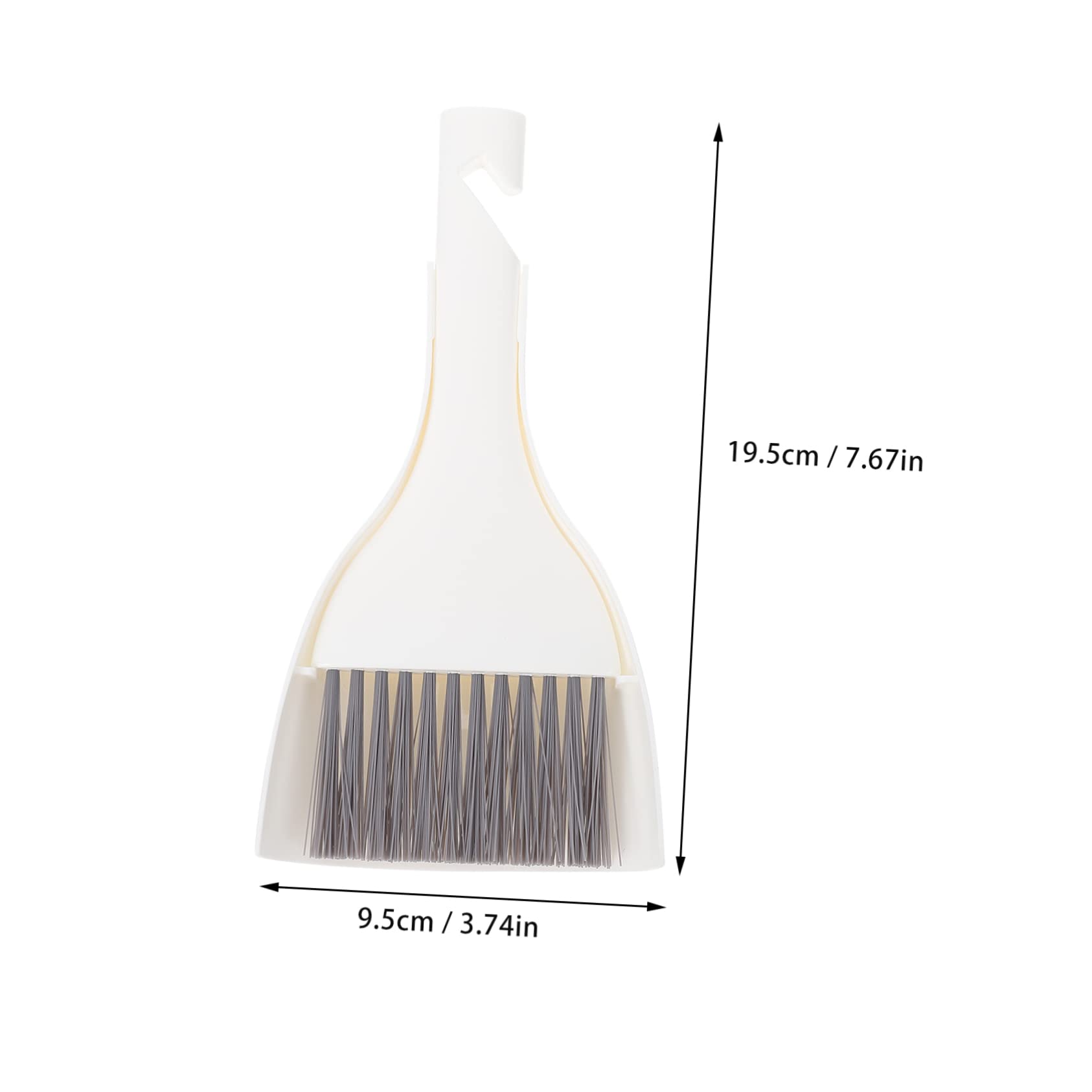 BUTIFULSIC 1 Set Desktop Cleaning Trash Mini Broom Mini Dust Broom Mini Garbage Container Small Hand Broom Brush Mini Brush Table Cleaning Brush Mini Cleaning Broom Pet Dust White Plastic