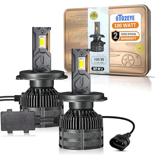 Image of 100W, Super Bright 9005 LED Car Headlight Bulbs Hi & Lo Beam 10000LM 6500K, LED Headlight Auto Conversion Driving Lamp with 2 Years Warranty (Cool White) (100W, 9005)