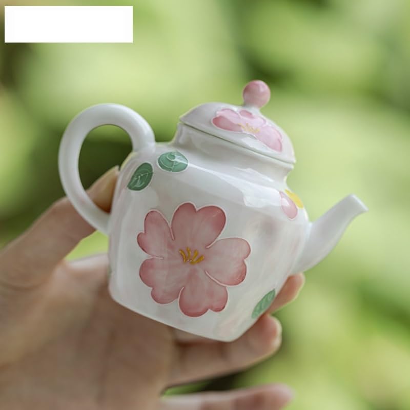 Teiere Teiera di Fiori Dipinti a Mano da 135 ml Teiera Giapponese Bollitore for tè Bollitore Forniture for la Cerimonia del tè Ornamenti Teiere Caffettiera Teiera