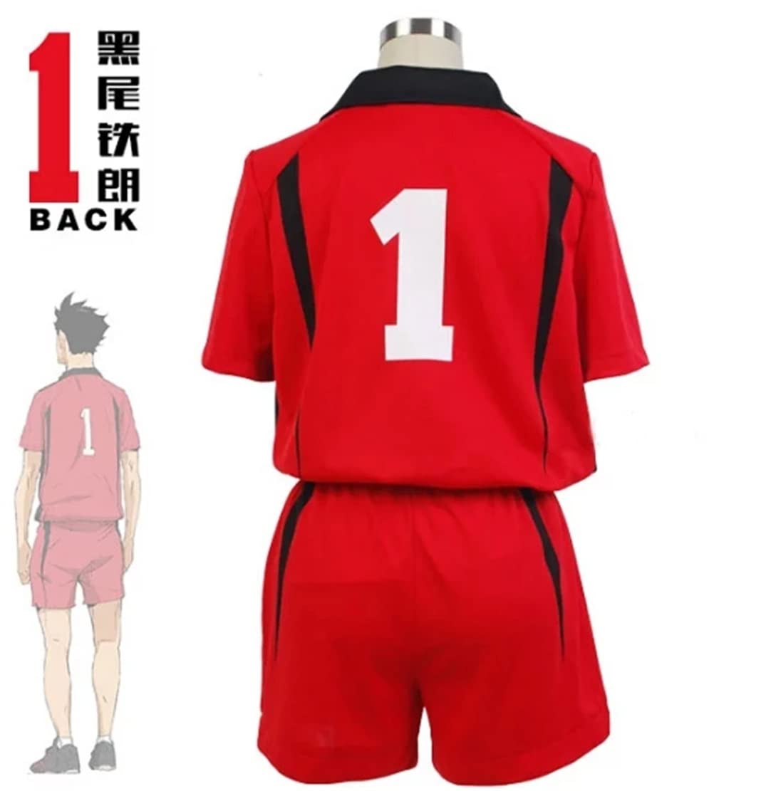 Nekoma High School #5 1 Kenma Kozume Kuroo Tetsuro Cosplay Costume Haikiyu Pallavolo Squadra Jersey Abbigliamento sportivo Uniforme