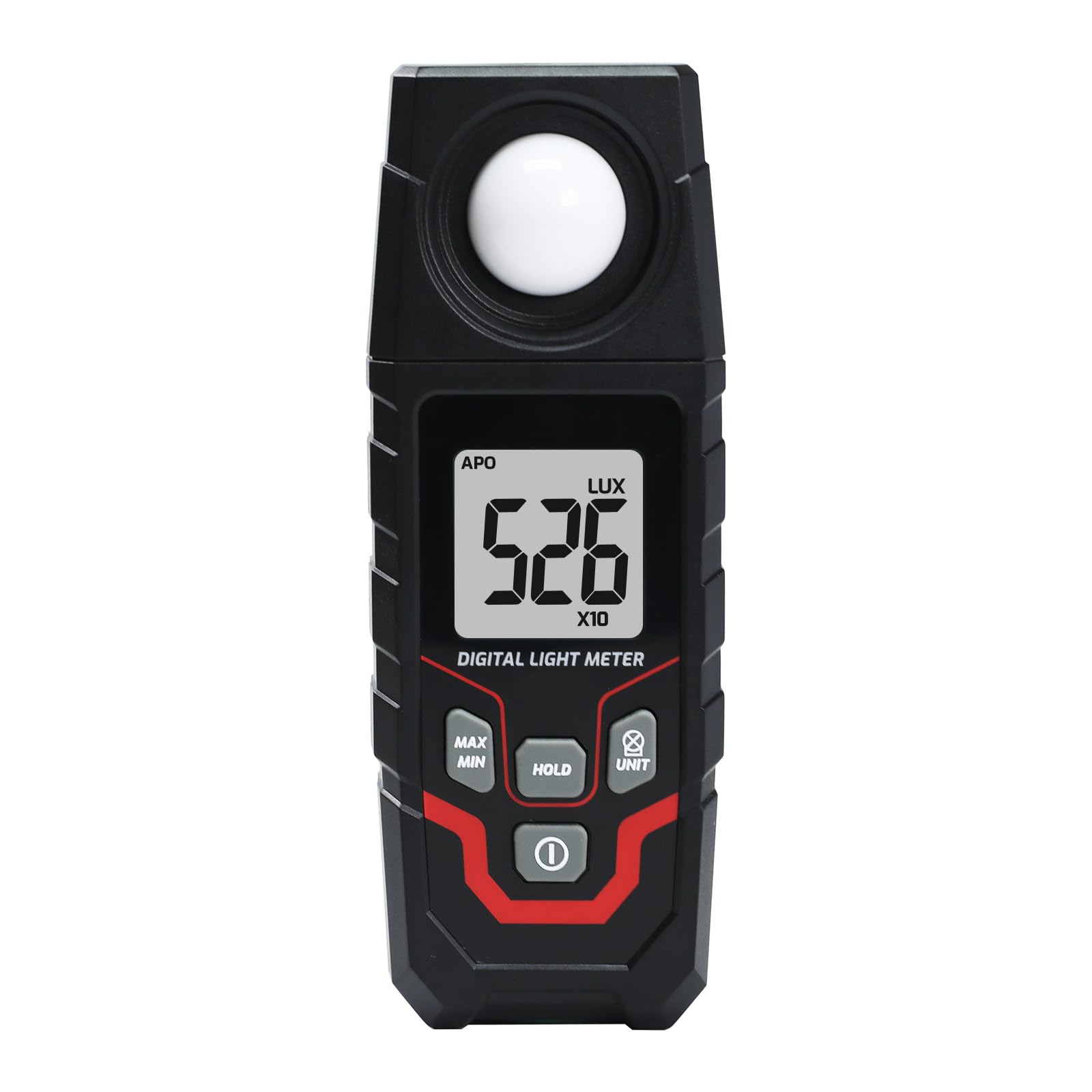 Digital Light Meter Illuminance Lux Meter Illuminometer Photometer Switchable LUX/FC Units LCD Backlight Display for Storage Facilities, Factories, Hospitals and Schools