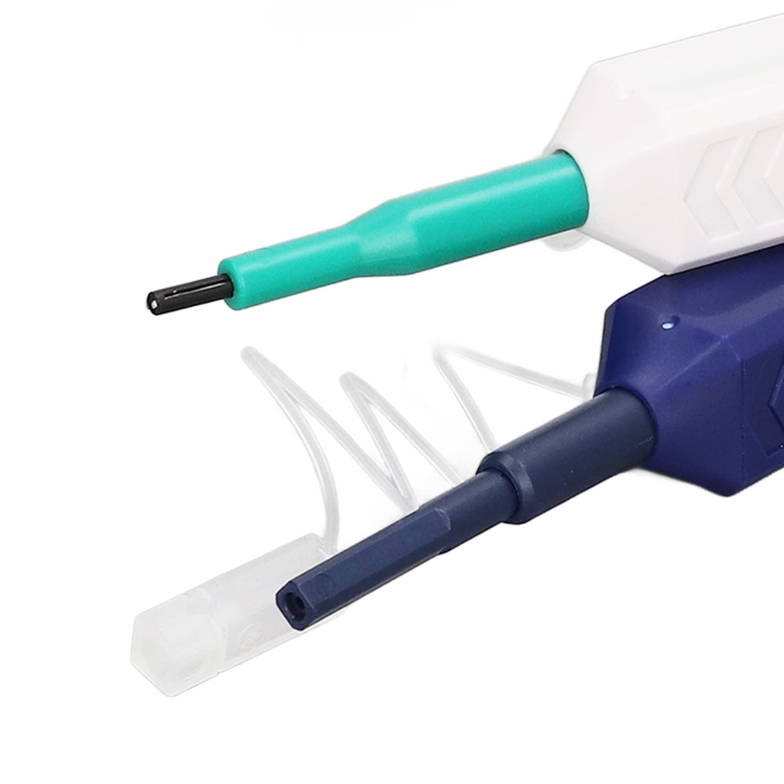 2pcs Penne di pulizia a fibra ottica, enna per pulizia ottica da 2,5 mm per SC/FC/ST, LC/MU 1,25 mm Strumenti per la pulizia della fibra con un clic per Oltre 800 Pulizie Per Ogni Unità