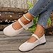 Women's Ballet Shoes 2026, Comfortable Walking Ballerina Shoes, Ladies Dance, Suede Pumps Pointed Toe Low Wedge Heels, Ladies Dressy Elegant Lightweight Flats Anti-Slip Fashion Casual Shoes (White-a, Adult, Women, 9, Numeric, US Footwear Size System, Wide)