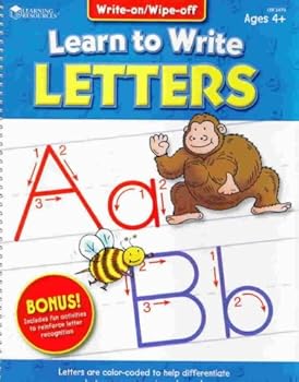 Paperback Learn to Write Letters - Write on Wipe off Ages 4 Book