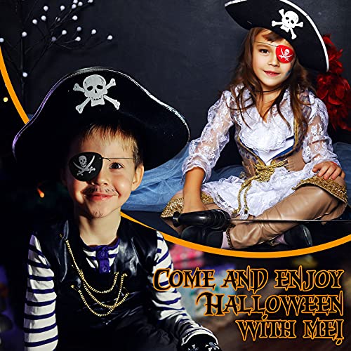 48 Bende per Occhi di Capitano Pirata in Feltro