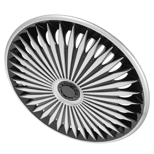 Housse de jante haut de gamme look argent et noir automobile