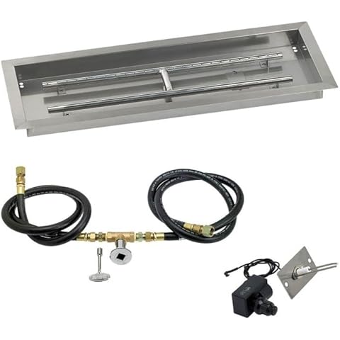 30 x 10 Rectangular Drop-in Pan with Spark Ignition Kit - Natural Gas Cover