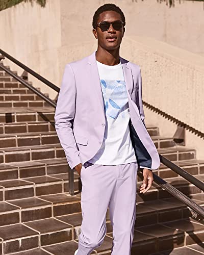 Men's Two Buttons Notch Lapel Blazer Coat Business Party Wedding Daily Suit Jacket4