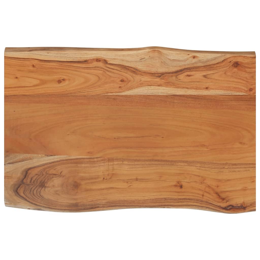 vidaXL Tischplatte 60x40x2,5 cm Rechteckig Massivholz Akazie Baumkante Platte