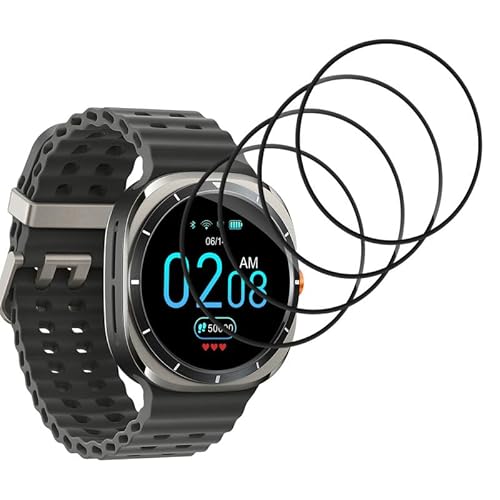 Anti-Kratz Folie für Panzerglas Samsung Galaxy Watch Ultra 47mm Panzerfolie,HD Klar Glas für Schutzfolie Samsung Watch U...