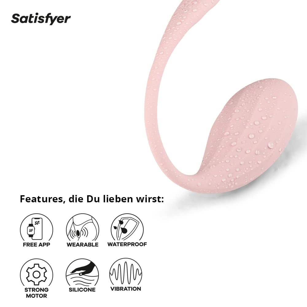 Satisfyer Ribbed Petal Connect App | Hautfreundliches Silikon in Farbe Rosa