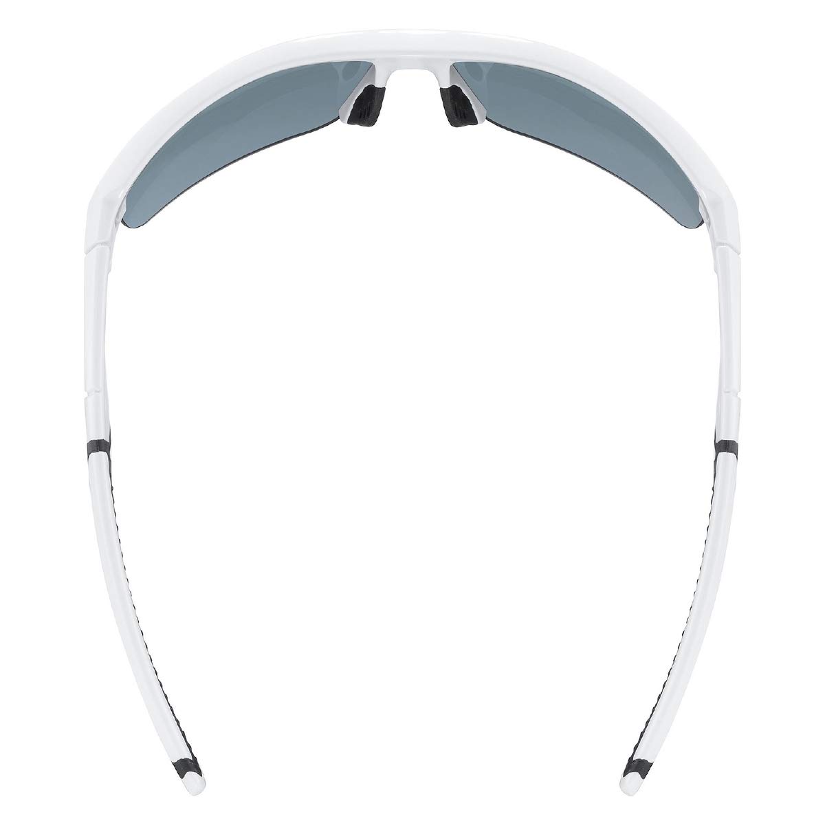 uvex sportstyle 226 - sportbril voor dames en heren - gespiegeld - drukvrij draagcomfort & perfecte pasvorm - black white/silver - one size