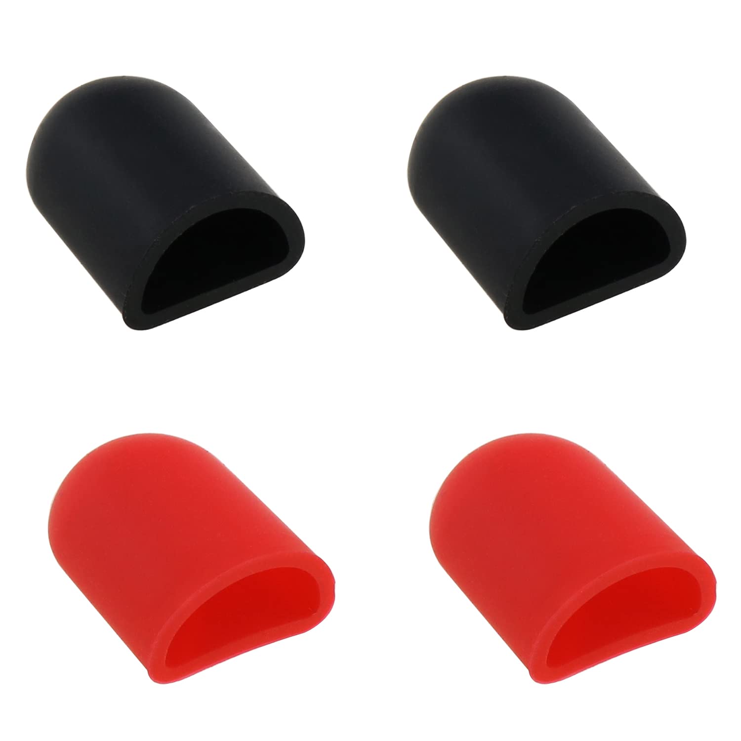 E-outstanding Electric Scooter Foot Support Cover 4PCS Anti-Slip Silicone Electric Scooter Foot Protective Sleeves for M365/Pro 2//1S/ProEssential Lite/G30 Max/ES Series, 2 Each for Black and Red