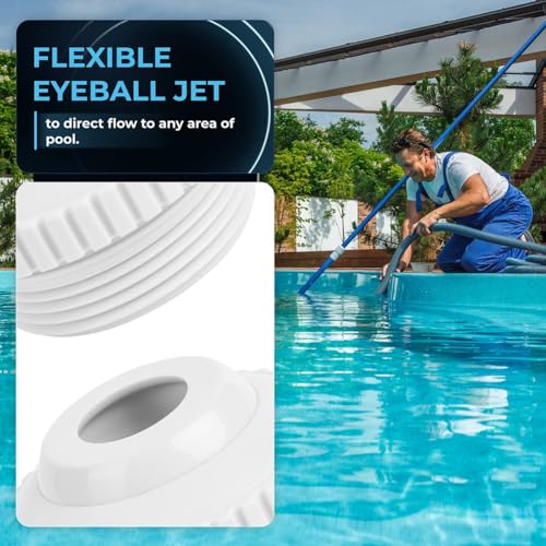 Buse de piscine jet-d'eau SP1419D à débit directionnel Hydrostream avec ouverture réglable 3/4"