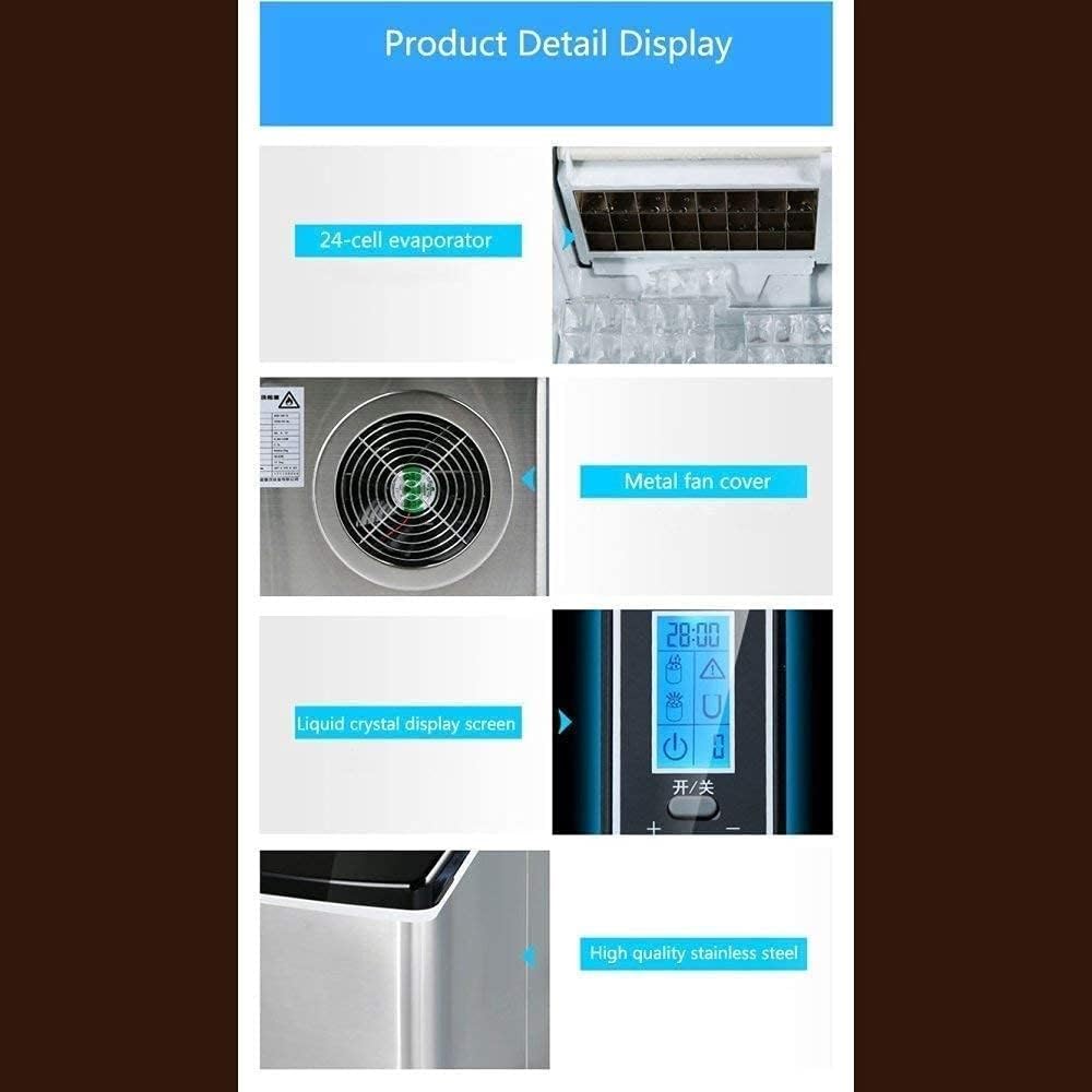 Nwkhrso Ice Cube Maker, Ice Maker Machine For Home Res,With Lcd Display Screen,New Compact Model - 25kg Ice In 24 Hours on Fridge.com - View 6