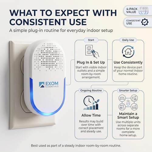 Image of QUA-D30, Pest Repeller Wall Plug-in Most Effective Than Repellents - Get Rid of - Rodents, Squirrels, Mice, Rats, Bats, Roaches, Ants, Spiders, Bed Bugs(4 Pack)