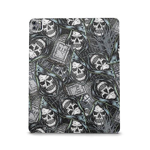 Image of MightySkins Carbon Fiber Skin Compatible with Apple iPad Pro 12.9 inch M2 6th Gen (2022) Full Wrap Kit - Wall of Death | Protective, Durable Textured Carbon Fiber Finish | Easy to Apply | Made in The USA