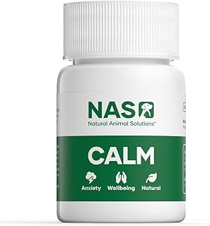 Natural Animal Solutions Calming Chewable Tablets for Dogs Anxiety Support. Dog Calming Tablets, Help Manage Stress, Promo...