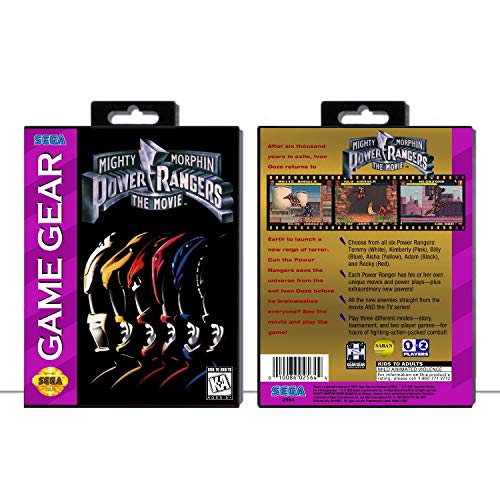 Mighty Morphin Power Rangers: The Movie | Sega Game Gear - Black Game Case