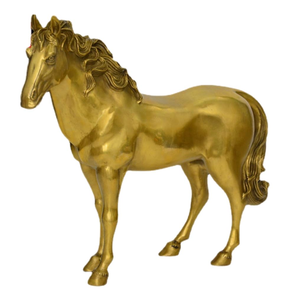 銅製:手綱馬「静風」置物