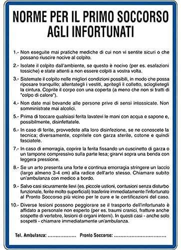 Cartello Segnaletico INFERMERIA - In Alluminio 20x31 Cm Resistente Alle Intemperie - Foto 12