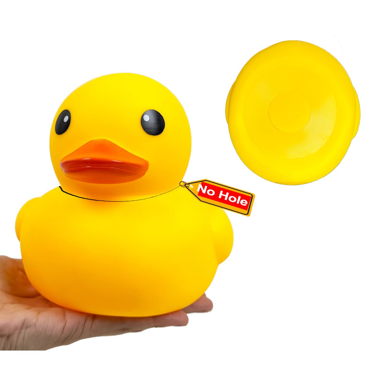 kalafona 4.3inch(11cm) Waterproof No Squeak No 'Bebe' Noise Rubber Funny Yellow Duck/Ducikes Bath/Pool/Water Float Toy Without Hole No Hole for Kids