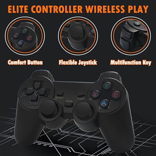 Latimand M8 Retro Video Game Console, Plug And Play Controllers Video Game Retro Play Game Console Built In 20000+ Games, 9 Classic Emulators thumb #4