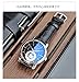 TIME WARRIOR Men's Automatic Watch Binkada Leather Mechanical Movement Stainless case