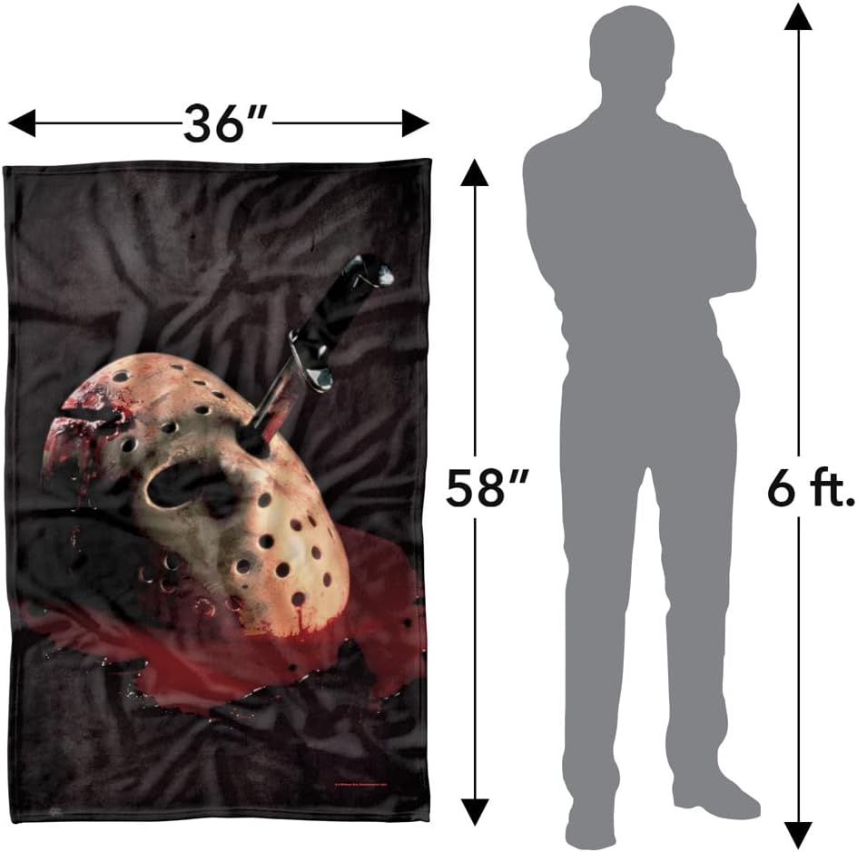 LOGOVISION Friday The 13th Blanket, 36"x58", Final Chapter Poster, Fleece Blanket